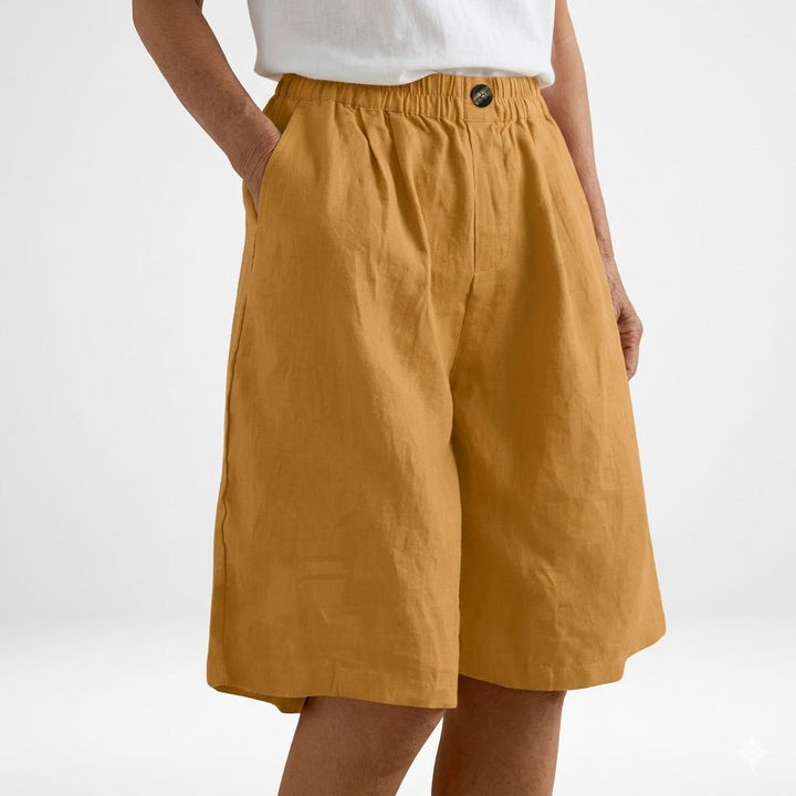 Dorothy - Elastic-Waist Summer Shorts