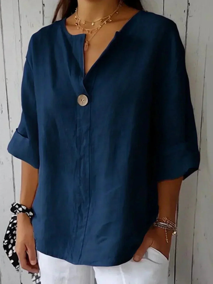 Gail – Relaxed V-Neck Summer Top