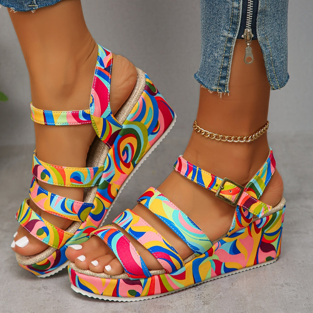 Susan – Supportive Platform Ankle-Strap Sandals
