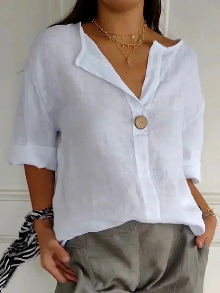 Gail – Relaxed V-Neck Summer Top