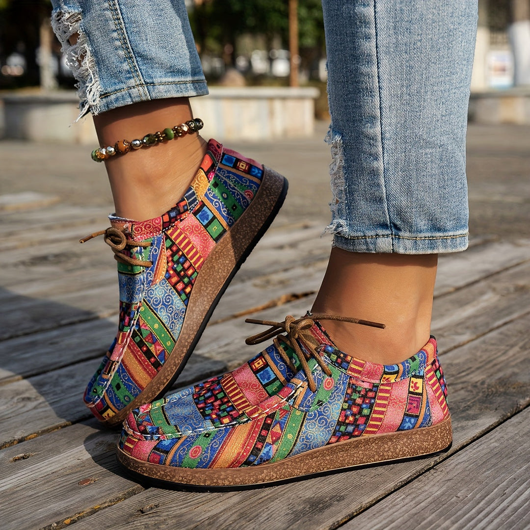 Joanne – Lightweight Patchwork Comfort Sneakers
