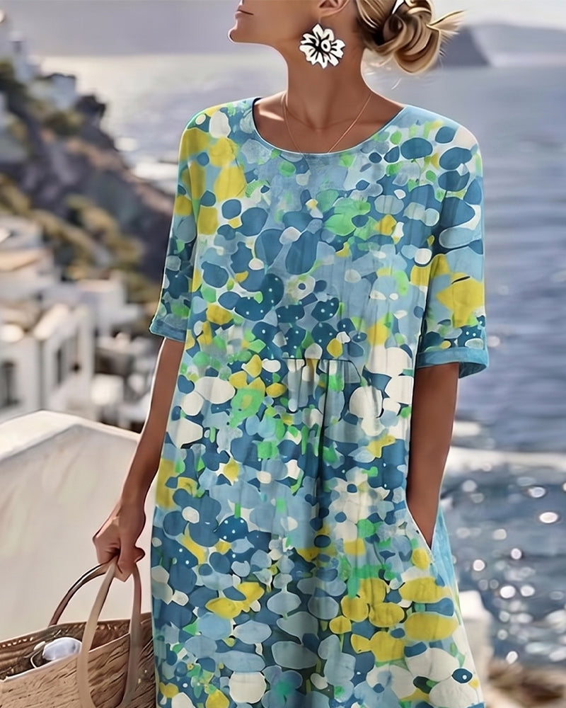 Sylvia – Elegant Floral Summer Midi Dress