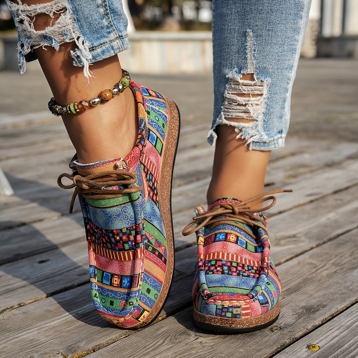 Joanne – Lightweight Patchwork Comfort Sneakers