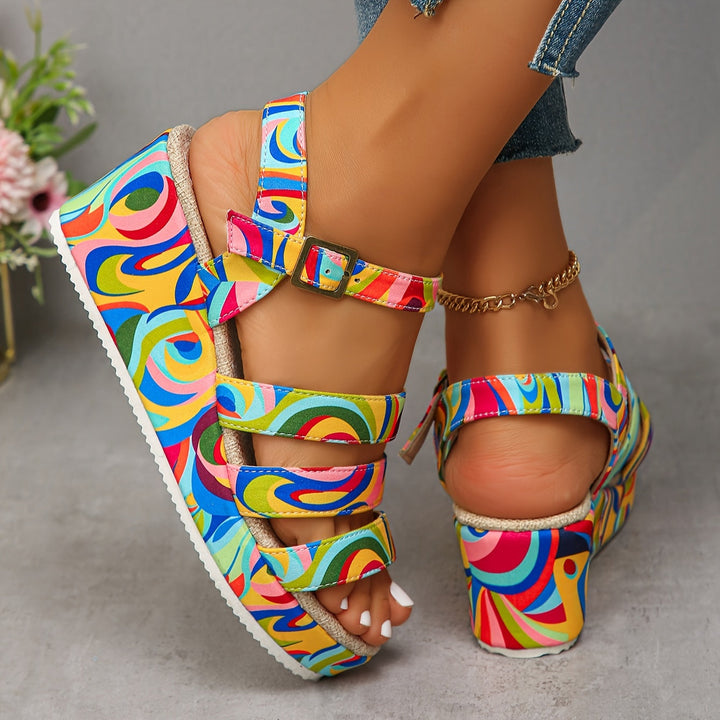 Susan – Supportive Platform Ankle-Strap Sandals