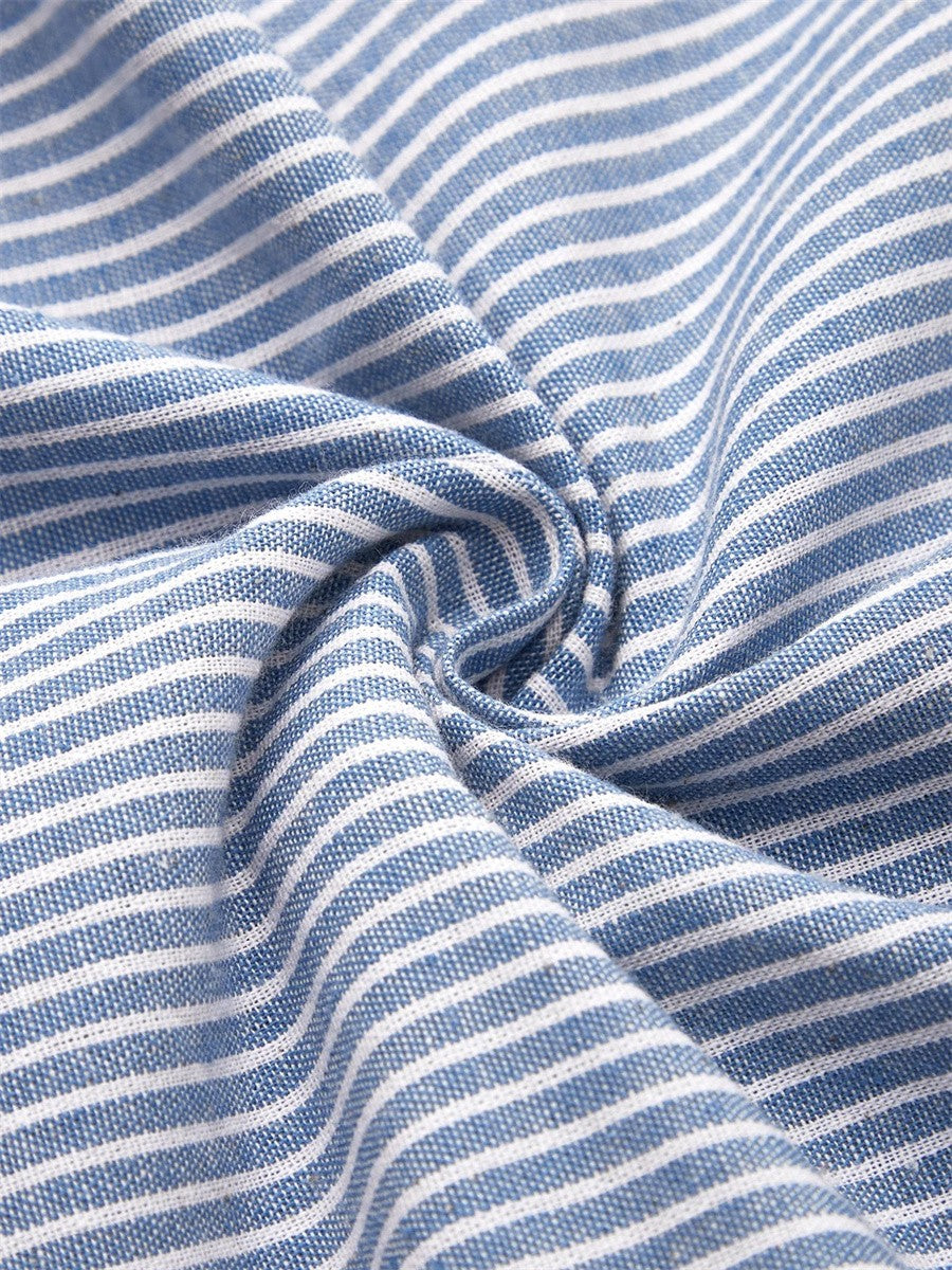 Fiona – Striped Summer Midi Dress