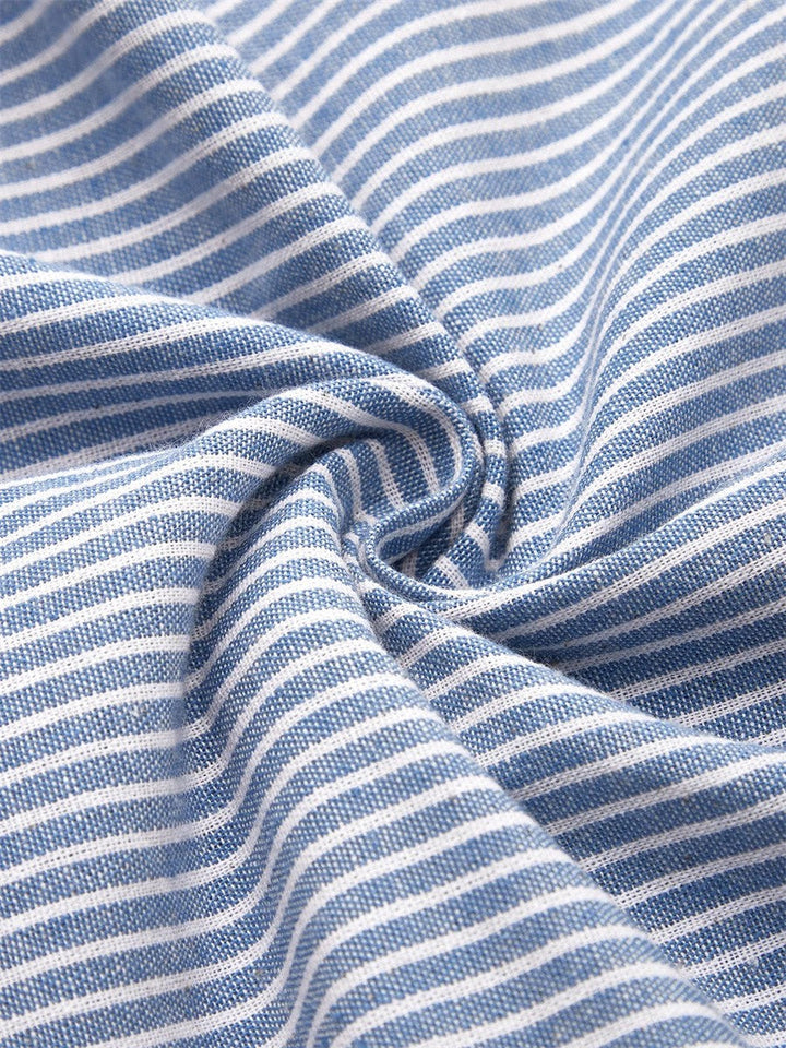 Fiona – Striped Summer Midi Dress